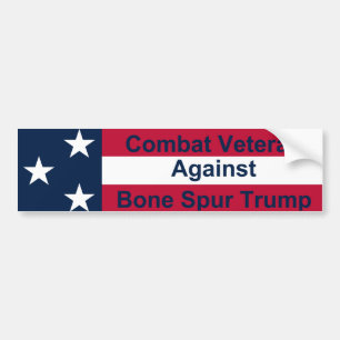 Autocollant De Voiture Combat vétéran contre Trump