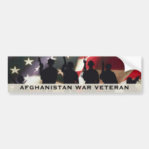Autocollant De Voiture Combattant militaire Afghanistan