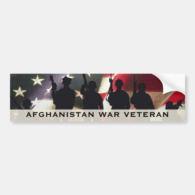 Autocollant De Voiture Combattant militaire Afghanistan (Devant)