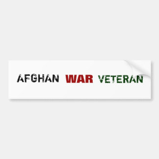 AUTOCOLLANT DE VOITURE COMBATTANTS DE L'AFGHANISTAN