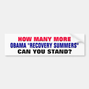 Autocollant De Voiture Combien d'étés de récupération d'Obama pouvez-