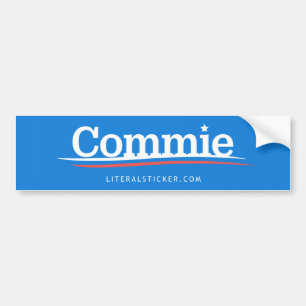Autocollant De Voiture Comm Bernie Sanders Parody Bumper Sticker