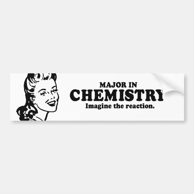 Autocollant De Voiture COMMANDANT EN CHIMIE - IMAGINEZ le T-shirt de (Devant)