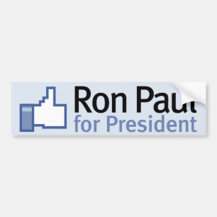 Autocollant De Voiture Comme l'adhésif pour pare-chocs de Ron Paul