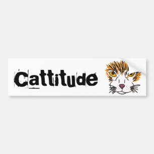 Autocollant De Voiture COMME l'adhésif pour pare-chocs drôle de Cattitude
