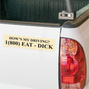 Autocollant De Voiture Comment va ma conduite ? (Autocollant)