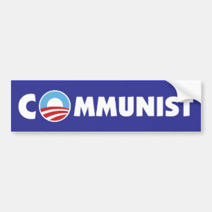 Autocollant De Voiture Communiste d'Obama