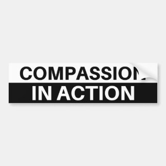 Autocollant De Voiture Compassion dans l'action - adhésif pour pare-chocs