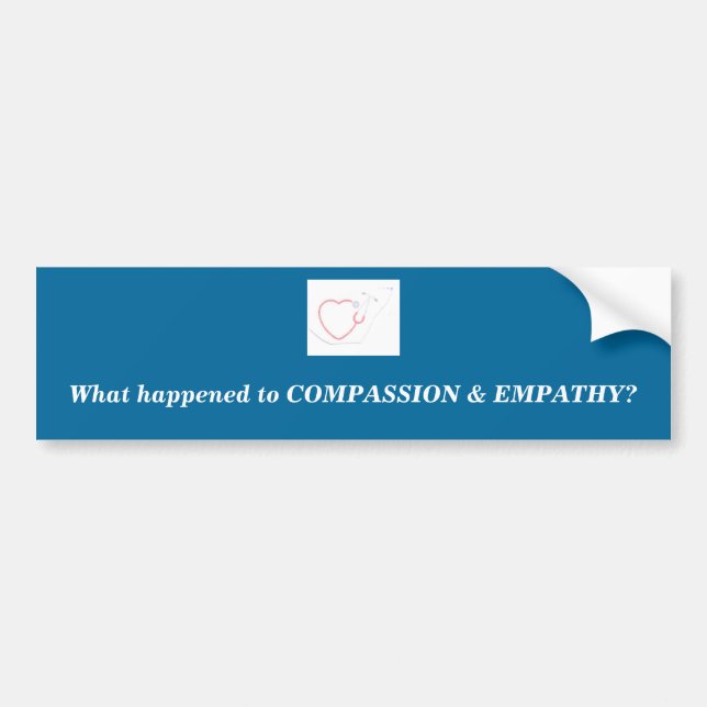 Autocollant De Voiture Compassion et empathie (Devant)