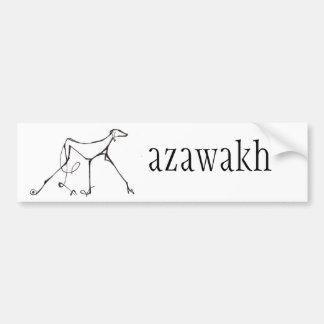 Autocollant De Voiture Conception d'adhésif pour pare-chocs d'Azawakh de