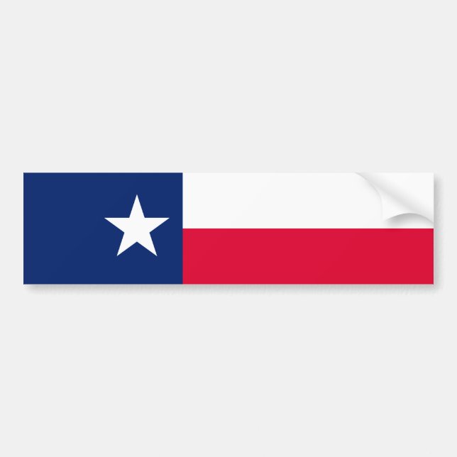 Autocollant De Voiture Conception de drapeau d'état du Texas (Devant)