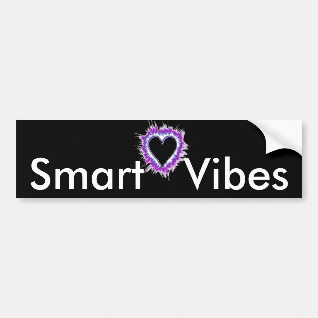 Autocollant De Voiture Conception de l'art texte de devis Smart Vibes (Devant)