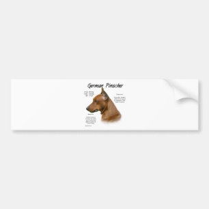 Autocollant De Voiture Conception de l'histoire allemande Pinscher