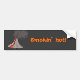 Autocollant De Voiture Conception de volcan chaud Smokin