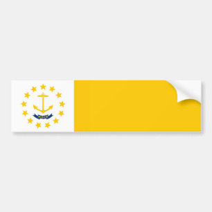 Autocollant De Voiture Conception du drapeau de l'État de Rhode Island
