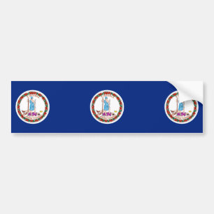 Autocollant De Voiture Conception du drapeau de l'État de Virginie