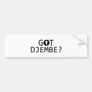 Autocollant De Voiture Conceptions de musique de DJEMBE