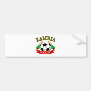 Autocollant De Voiture Conceptions zambiennes fraîches du football