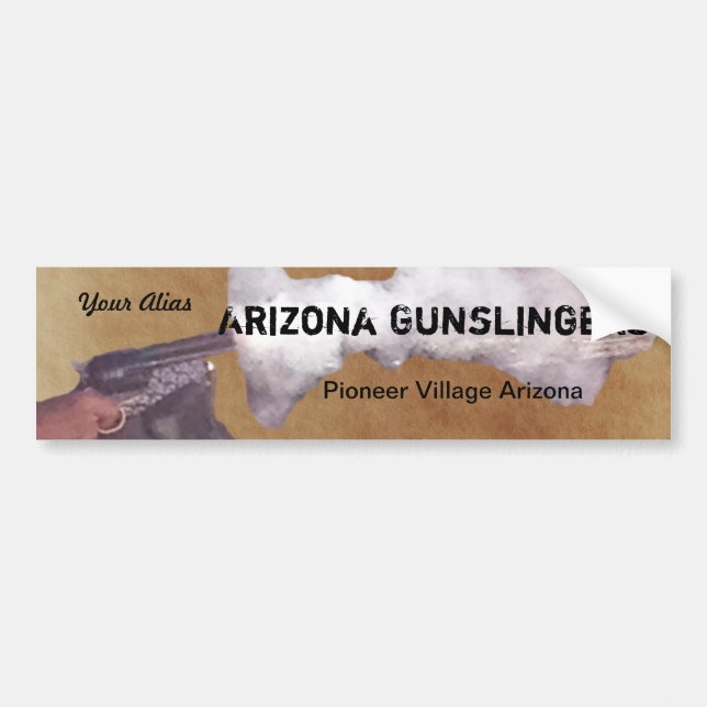 Autocollant De Voiture Conciliateur et Gunsmoke Bumpersticker (Devant)