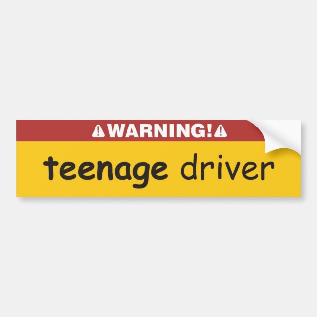 Autocollant De Voiture conducteur adolescent (Devant)