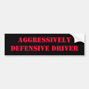 Autocollant De Voiture Conducteur agressivement défensif