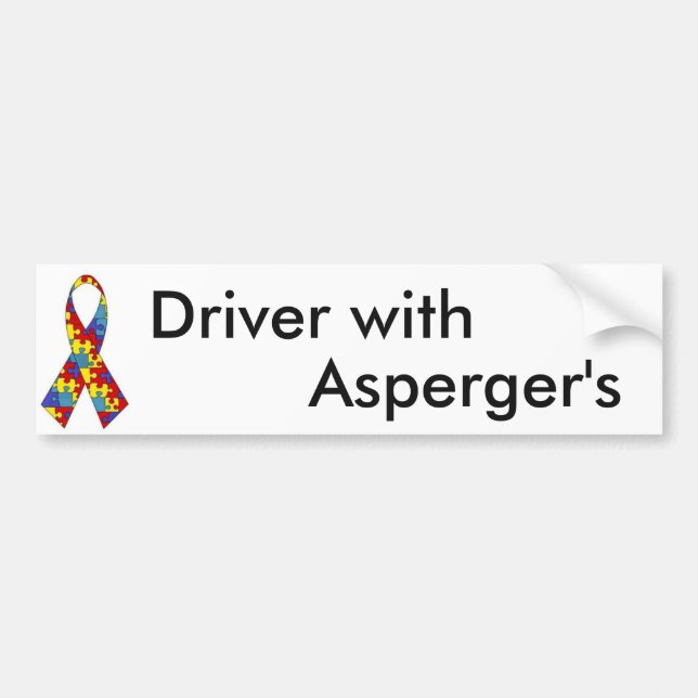 Autocollant De Voiture Conducteur avec Asperger (Devant)