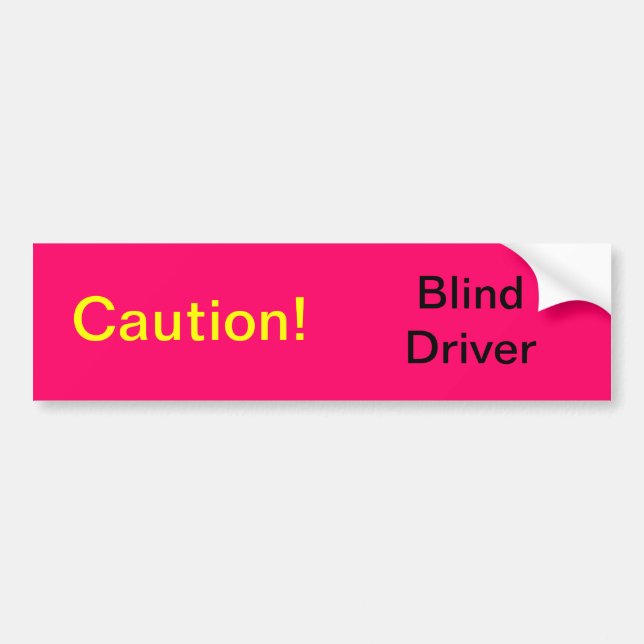 Autocollant De Voiture Conducteur aveugle (Devant)