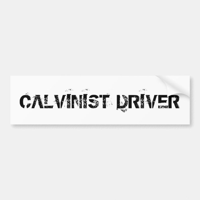 Autocollant De Voiture Conducteur calviniste (Devant)