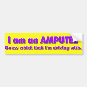 Autocollant De Voiture Conducteur d'amputé