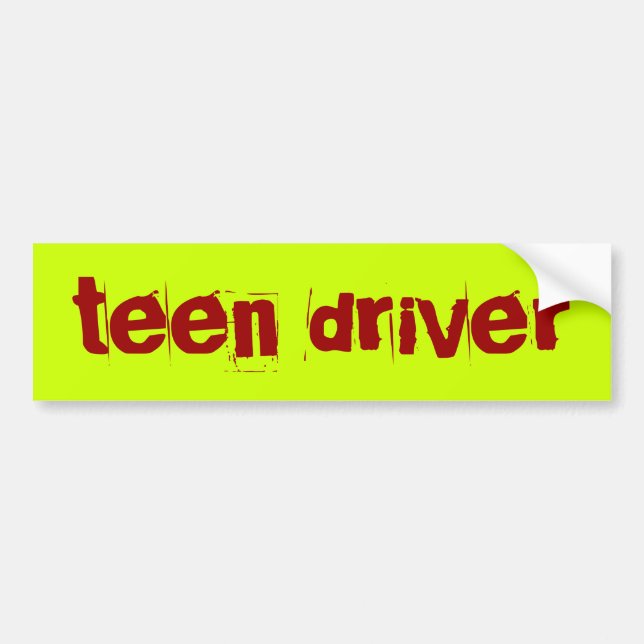 Autocollant De Voiture conducteur de l'adolescence (Devant)