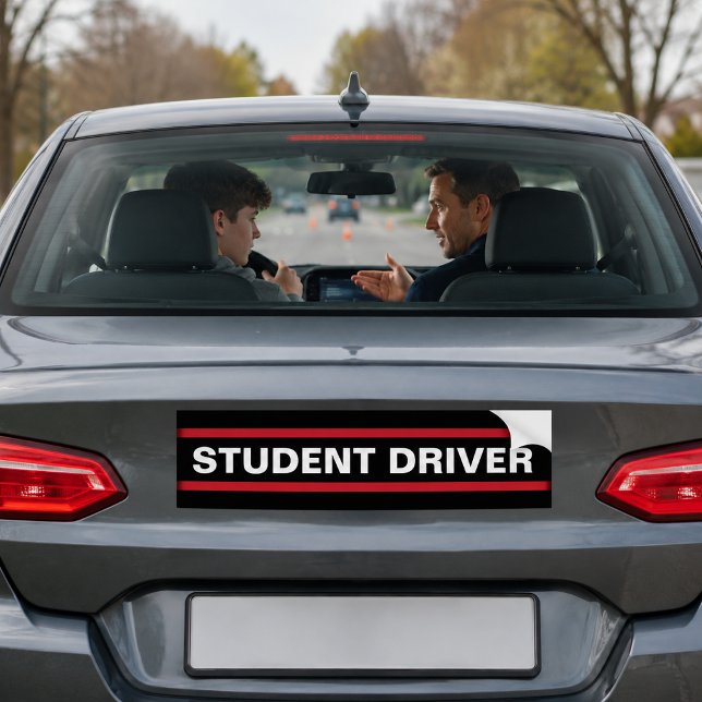 Autocollant De Voiture Conducteur élève Nouvel avertissement de moniteur  (Créateur téléchargé)