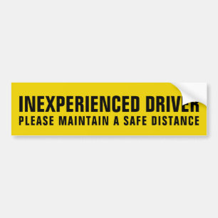 Autocollant De Voiture Conducteur inexpérimenté