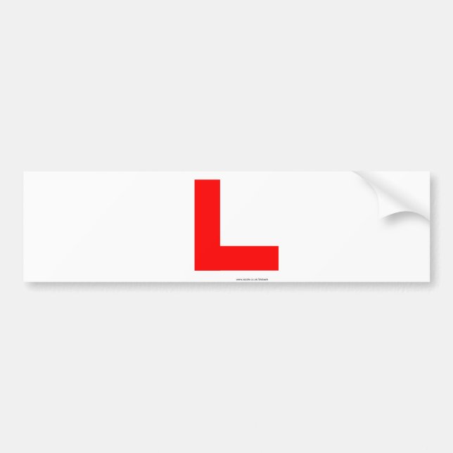 Autocollant De Voiture Conducteur L plat d'étudiant (Devant)