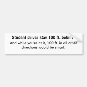 Autocollant De Voiture Conducteurs d'étudiant….