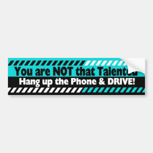 Autocollant De Voiture Conduire avec le téléphone portable