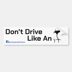 Autocollant De Voiture Conduire comme un bouton
