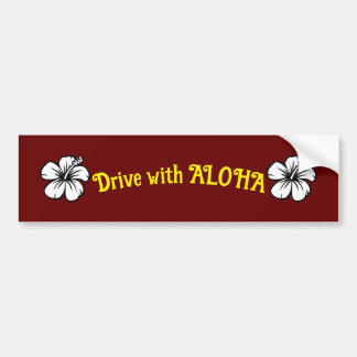 Autocollant De Voiture Conduite avec ALOHA