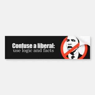 Autocollant De Voiture Confondez un Bumpersticker libéral