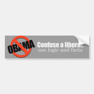 Autocollant De Voiture Confondez un Bumpersticker libéral