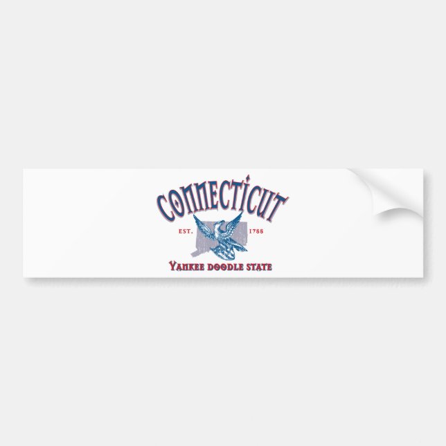 Autocollant De Voiture Connecticut (Devant)
