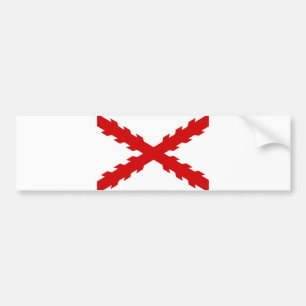 Autocollant De Voiture conquérant espagnol d'indies de vieux drapeau de