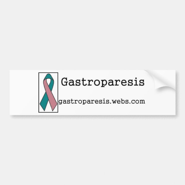 Autocollant De Voiture Conscience de gastroparésie (Devant)