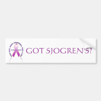 Autocollant De Voiture conscience de sjogrens, OBTENUE SJOGREN ?