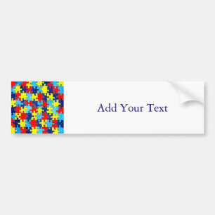 Autocollant De Voiture Conscience-Puzzle d'autisme par Shirley Taylor