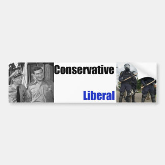 Autocollant De Voiture Conservateur ou libéral