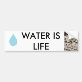 Autocollant De Voiture Conservation de l'eau - l'eau est la vie