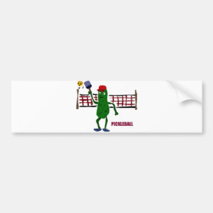 Autocollant De Voiture Conserves au vinaigre drôles jouant Pickleball