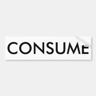 Autocollant De Voiture CONSOMMEZ l'adhésif pour pare-chocs