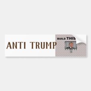 Autocollant De Voiture Construire ce mur / Anti Trump,
