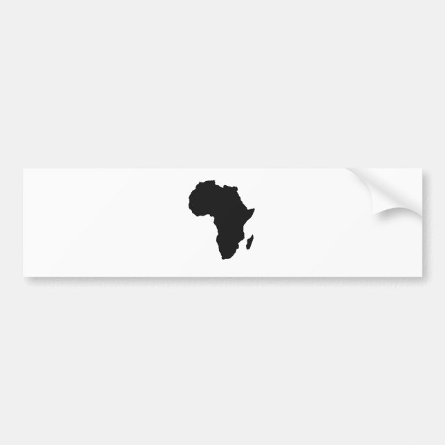 Autocollant De Voiture Contour de l'Afrique (Devant)